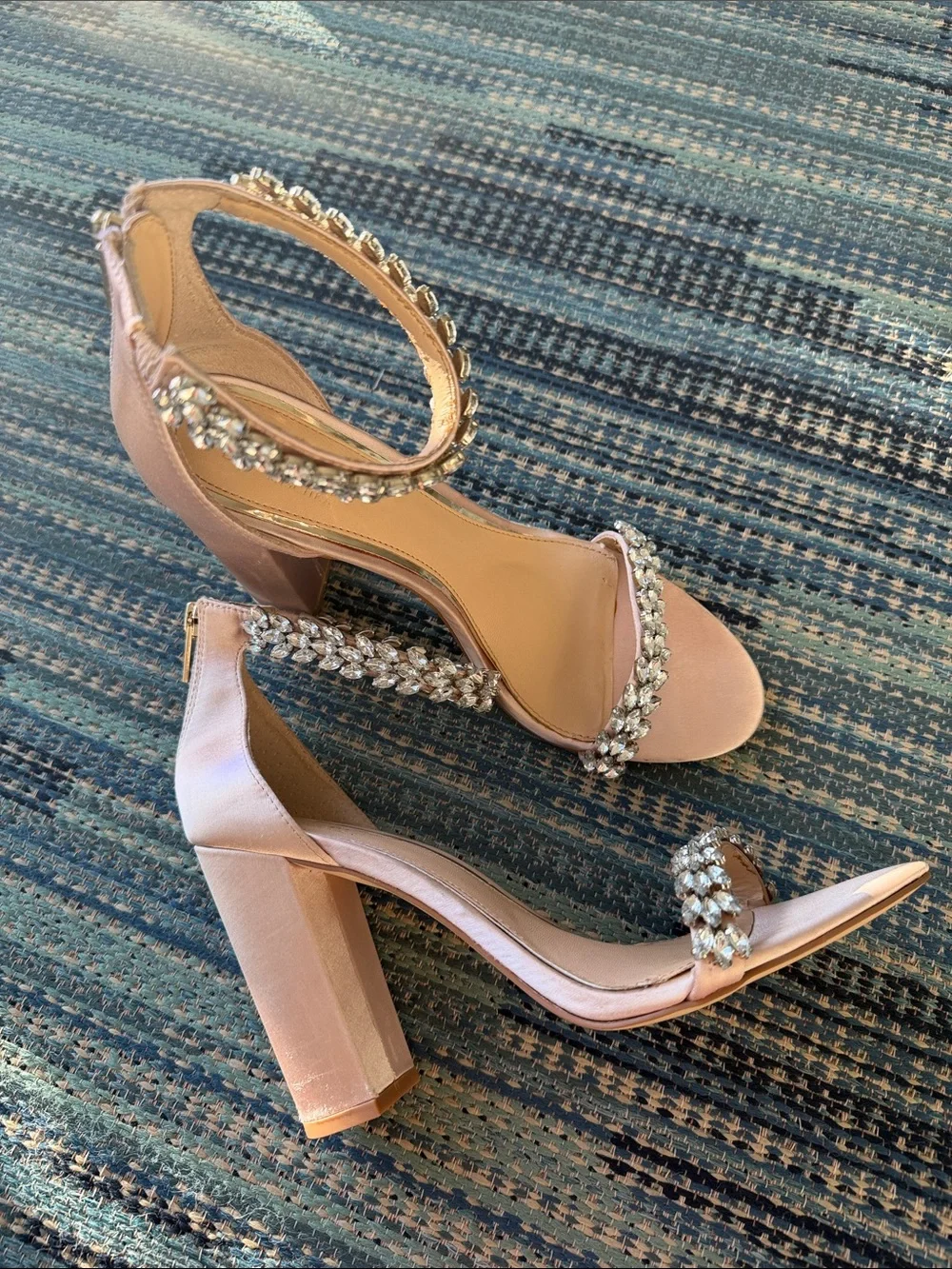 Badgley Mishka Mayra Ankle Strap Evening Shoe Sandals size 9